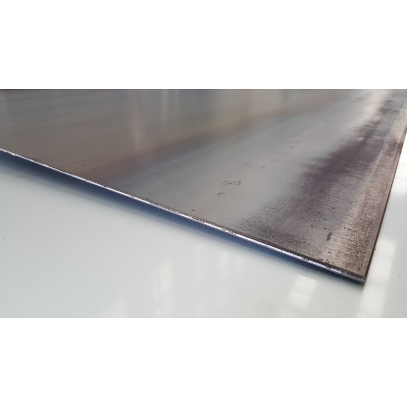 Tôle D’acier S235JR 2 Mm - Longueur 400 Mm, Largeur Au Choix, Laminé à Chaud, Facile à Souder