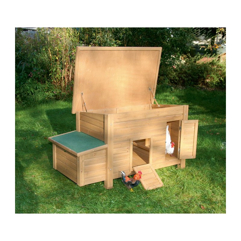 Promo Grand Poulailler Holly Woody Avec Double Volière +150 Cm