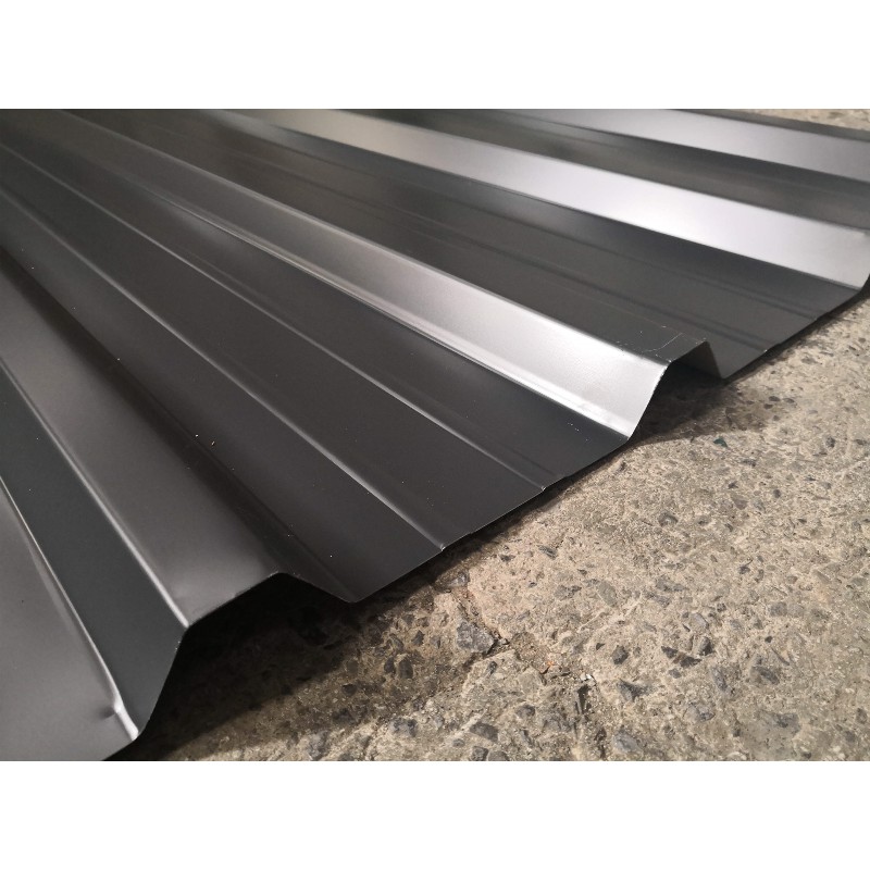 Tôle de Bardage 4m pour Toiture et Bardage Gris Anthracite 7016