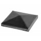Chapeau en acier 100x100mm forme pyramidale pour poteau acier carré