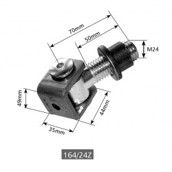Charnière rétractable réglable - Durable et polyvalente - 1 pièce