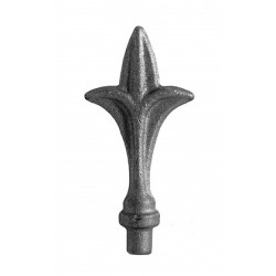 Pointe de lance à souder acier forgé avec tige H. 153 mm 