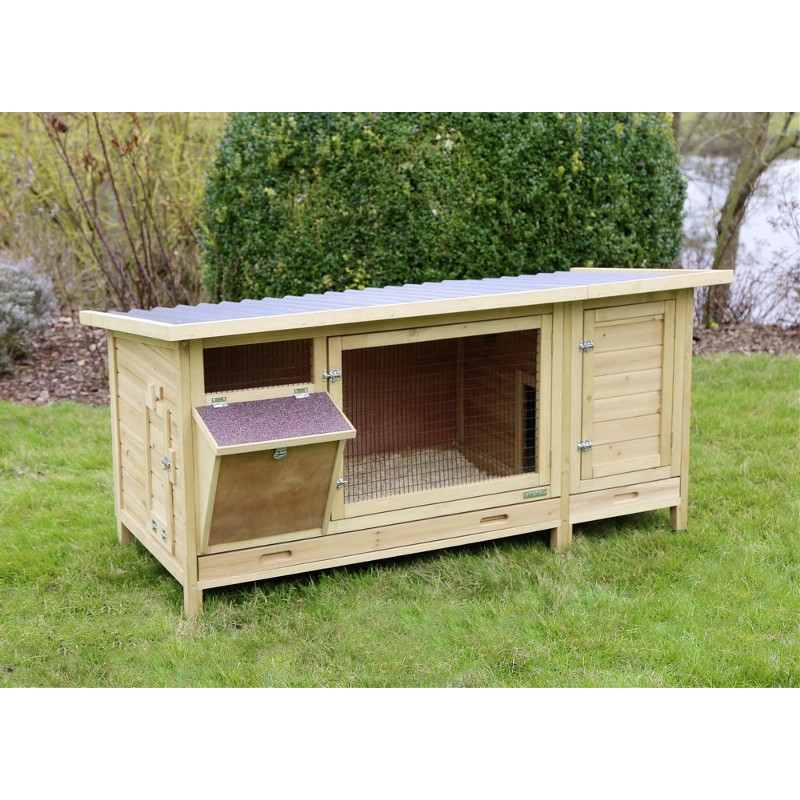 CLAPIER Complet pour lapins et rongeurs 155 x 76 x 80 cm CLAPIER Complet pour lapins et rongeurs 155 x 76 x 80 cm