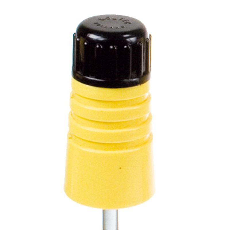 Isolateur Dump jaune à visser M10/M12 avec bouchon noir - par 25 - Koltec