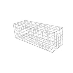 Gabion clôture Rectangulaire H.50 x L.150 x P.50 cm - Giardino