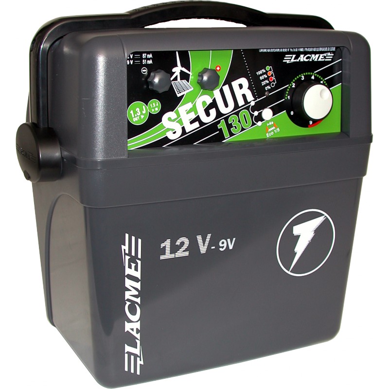 Electrificateur sur ACCU 12 Volts SECUR 130 LACME pour Clôture