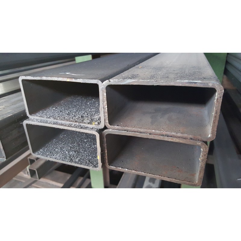 Tube Acier Rectangulaire 40x20x3 Mm - Longueur Jusqu'à 3000 Mm - S235JR - Pour Construction Et Bricolage